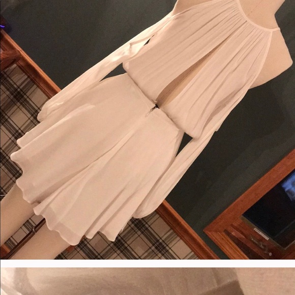 Anthropologie white fit and flare mini dress - Picture 6 of 8